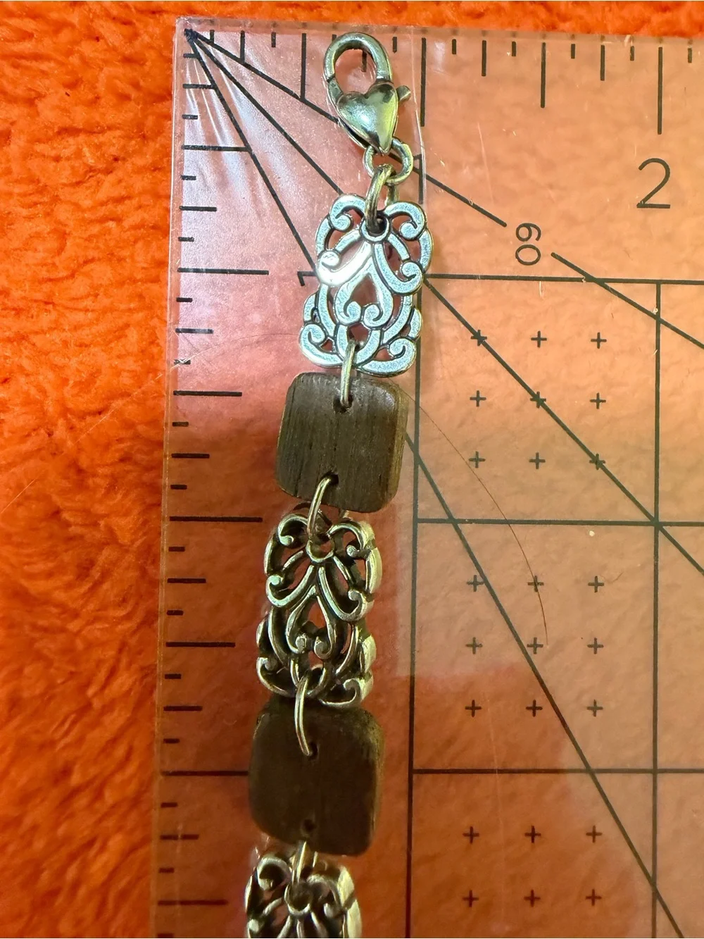 Brighton Silver Tone Wood Scroll Necklace Bracelet Earrings 3 Pc Jewelry Set